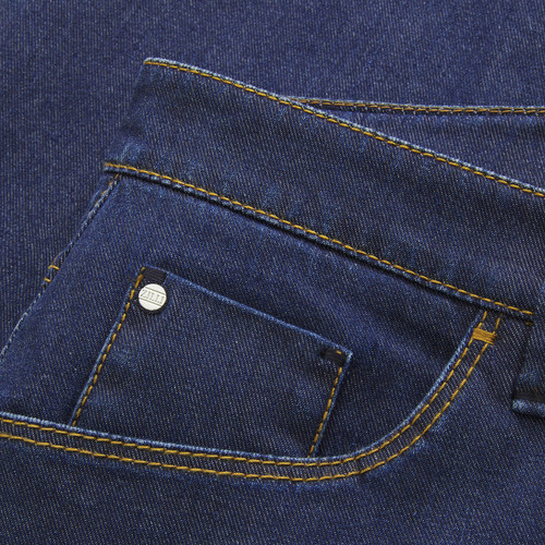 Blue tobacco jeans, hybrid fit, "Cloud Big Lion" embroidery