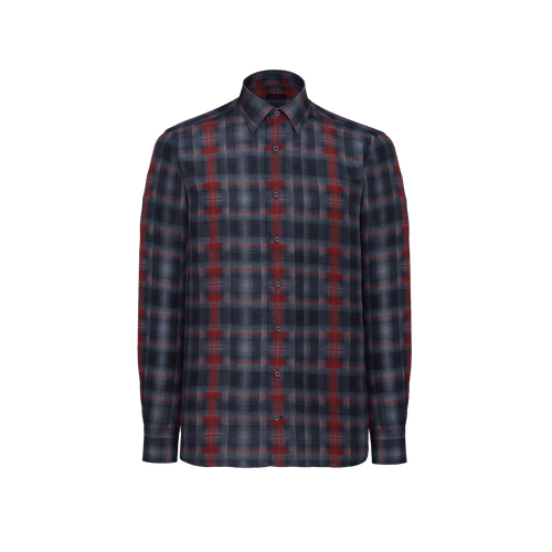 Burnt orange checked shirt