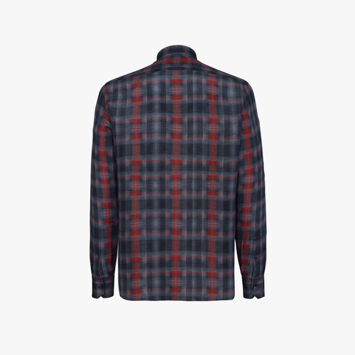 Burnt orange checked shirt