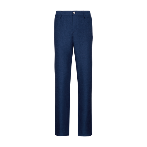 Blue royal trousers, slim fit, "ZILLI" lettering Blue royal trousers, slim fit, "ZILLI" lettering