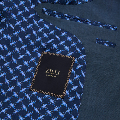 Costume bleu onyx, coupe "Paris", simple boutonnage, deux boutons