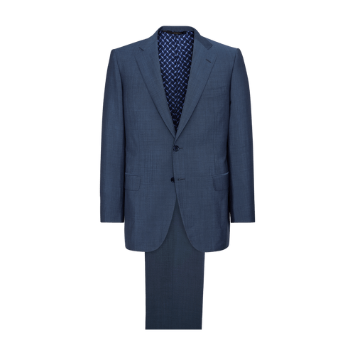 Costume bleu onyx, coupe "Paris", simple boutonnage, deux boutons