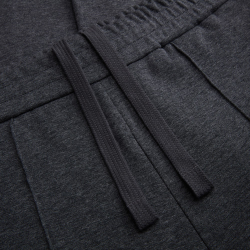 Charcoal jogging pants, elastic waistband, "ZILLI Crest" embroidery