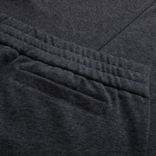 Charcoal jogging pants, elastic waistband, "ZILLI Crest" embroidery