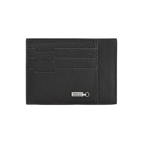 Grey anthracite deerskin CC7 GM credit card holder