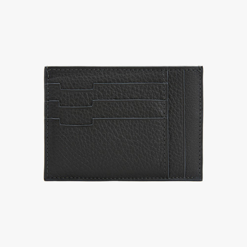 Grey anthracite deerskin CC7 GM credit card holder