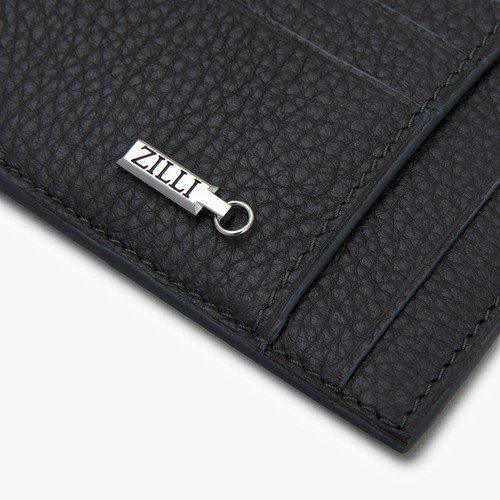 Grey anthracite deerskin CC7 GM credit card holder