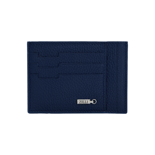 Navy blue deerskin CC7 GM credit card holder
