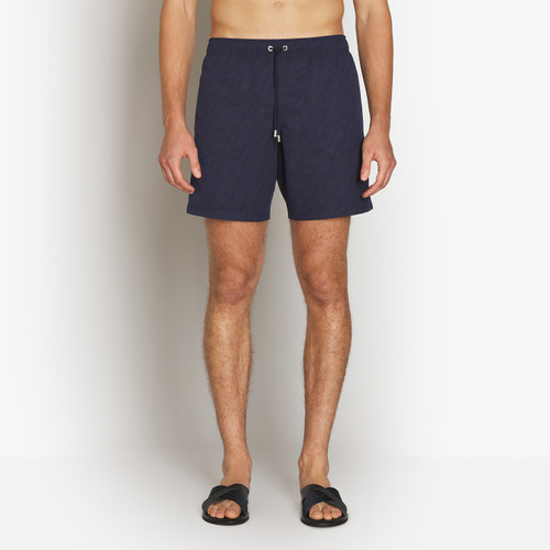 Navy blue swimsuit, design "Maison ZILLI EST 1965"