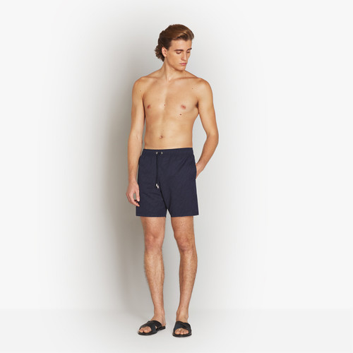 Navy blue swimsuit, design "Maison ZILLI EST 1965"