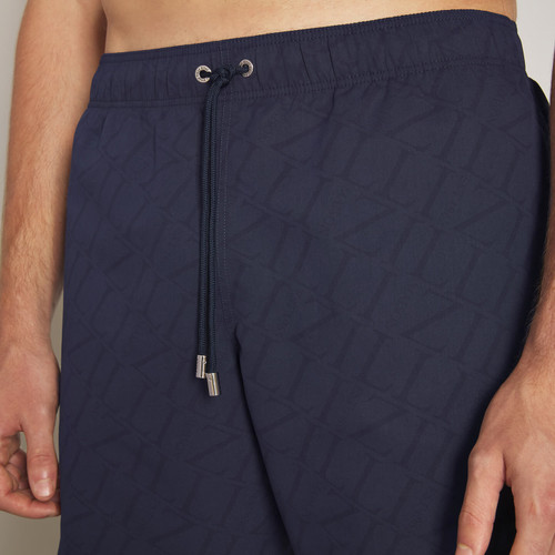 Navy blue swimsuit, design "Maison ZILLI EST 1965"