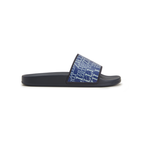 Navy blue beach sandals in rubber