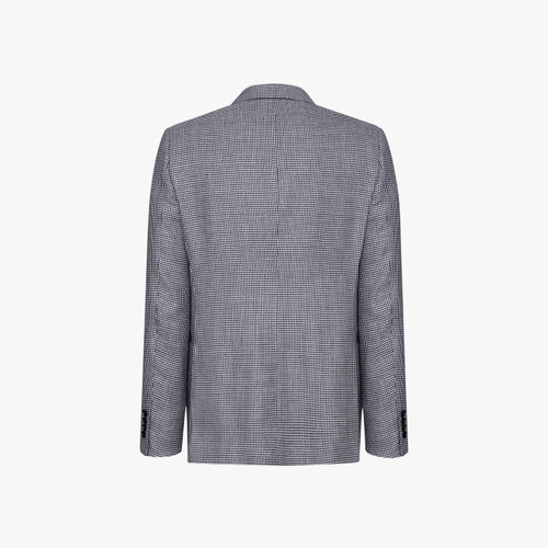 Veste "New London" gris clair, motif "pied-de-poule".