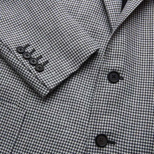 Light grey "New London" jacket, "Houndstooth" pattern