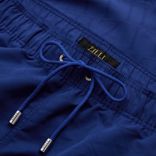 Electric blue swimsuit, design "Maison ZILLI EST 1965"
