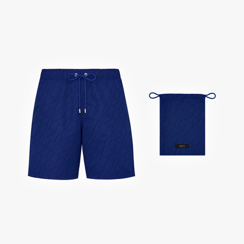 Electric blue swimsuit, design "Maison ZILLI EST 1965"
