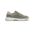Light sage perforated sneakers, chalk taupe sole, "ZILLI" embroidery