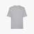 Soft grey T-shirt, "Flower" embroidery