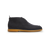 Dark navy laced ankle boots, caramel sole