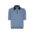 Pale blue onyx zipped polo, contrasting details
