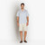 Light blue and white casual striped shirt