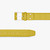 Yellow belt in crocodile, 40 mm, "126" buckle 