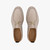 Taupe laced ankle boots, caramel sole