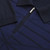 Navy blue zipped polo shirt, “Origami” design Navy blue zipped polo shirt, “Origami” design