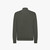 Deep Military zipped cardigan "Triple stitching" 