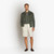 Deep Military zipped cardigan "Triple stitching" 