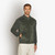 Deep Military zipped cardigan "Triple stitching" 