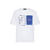 White round-neck T-Shirt, “Fantasy” print