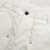 Solid color pale fawn flat-front trousers