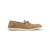 "Laser Z” light brown moccasins, white outsole