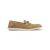 "Laser Z” light brown moccasins, white outsole