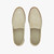 Beige casual moccasins, white woven outsole