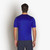 Electric blue round-neck T-shirt