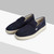 Dark navy Slip-On, honeycomb print