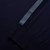 Navy blue zip polo shirt, leather sideband Navy blue zip polo shirt, leather sideband