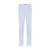 Pantalon blanc uni, ceinture semi-élastique 
