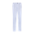 Plain white trousers, semi-elasticated waistband 