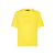 Canary yellow plain round neck T-shirt with “Lion Griffon” embroidery