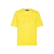 Canary yellow plain round neck T-shirt with “Lion Griffon” embroidery