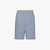 Pale blue onyx jogging shorts, "ZILLI Crest" embroidery