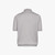 Pale fawn “Checks” zipped polo shirt