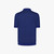 Electric blue “Fil A Fil” zipped polo shirt