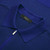 Electric blue “Fil A Fil” zipped polo shirt