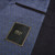 “Lyon” single-breasted coat in dark navy blue