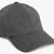Casquette baseball "Leather Patch" gris charbon