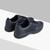 Dark navy three-material running sneakers